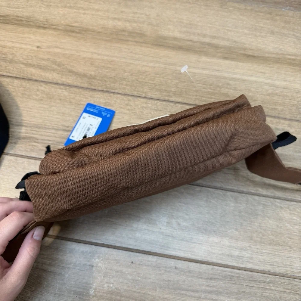 Adidas Rectangle 2.0 Crossbody Fanny Pack Waist Bag Preloved Brown/Black NWT
